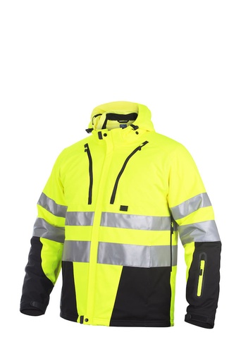 6420 SOFTSHELL HV EN ISO 20471 KLASA 3/2 – YELLOW/ BLACK