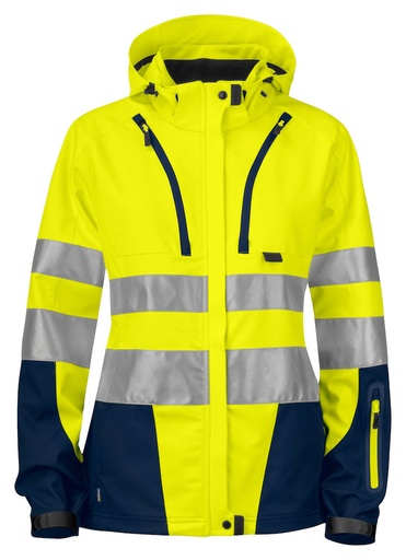 6423 DAMSKA FUNKCJONALNA KURTKA ISO 20471 KLASA 3/2 – YELLOW/ NAVY