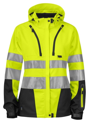 6423 DAMSKA FUNKCJONALNA KURTKA ISO 20471 KLASA 3/2 – YELLOW/ BLACK