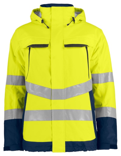 6441 WYŚCIEŁANA FUNKCJONALNA KURTKA – YELLOW/ NAVY