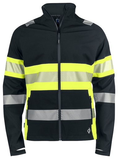 6442 FUNKCJONALNA KURTKA – YELLOW/ BLACK