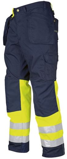 6502 SPODNIE HV KLASA 1 – YELLOW/ NAVY
