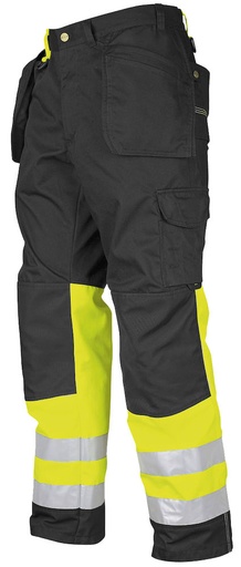 6502 SPODNIE HV KLASA 1 – YELLOW/ BLACK