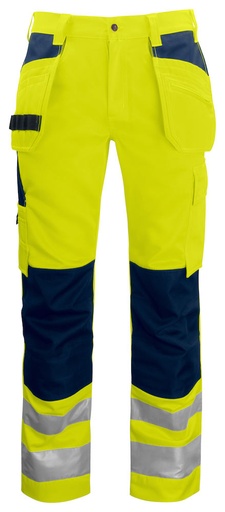 6531 SPODNIE EN ISO 20471 KLASA 2 – YELLOW/ NAVY