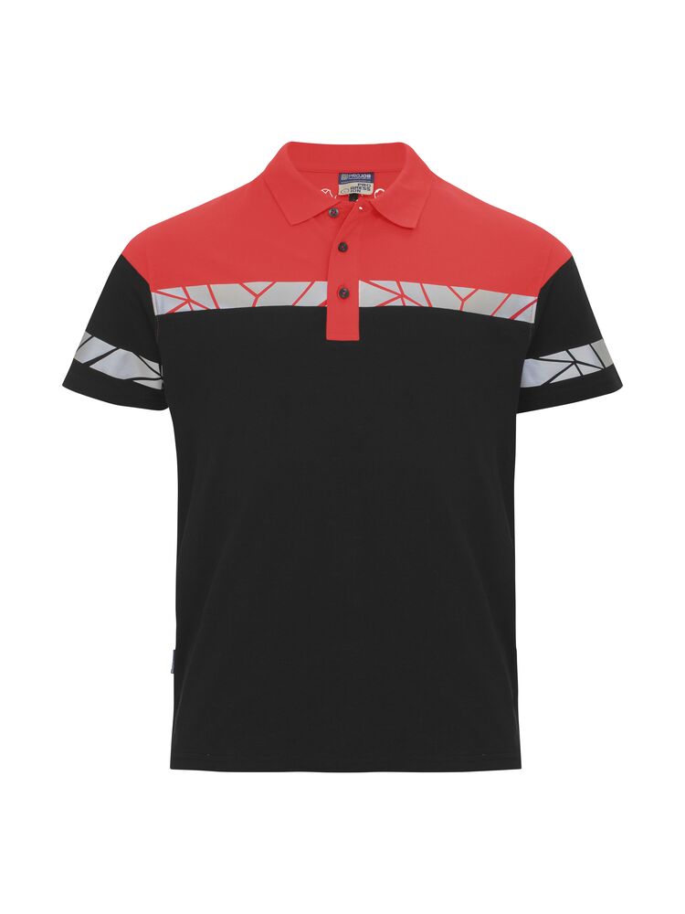 7003 Polo – BLACK/ RED