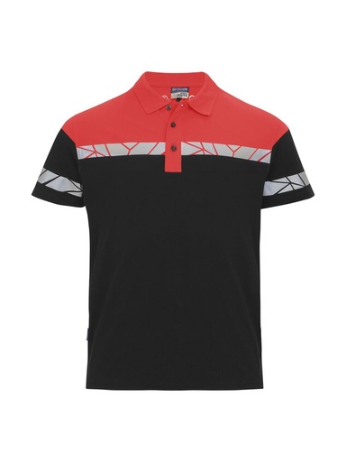 7003 Polo – BLACK/ RED