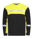 7101 Bluza z okrągłym dekoltem – BLACK/ YELLOW