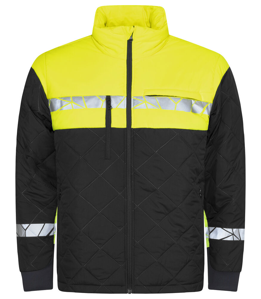 7404 Lekka kurtka pikowana – BLACK/ YELLOW
