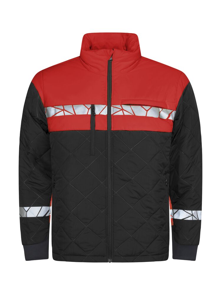 7404 Lekka kurtka pikowana – BLACK/ RED