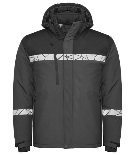 7415 Ocieplana kurtka typu shell – GREY/ BLACK