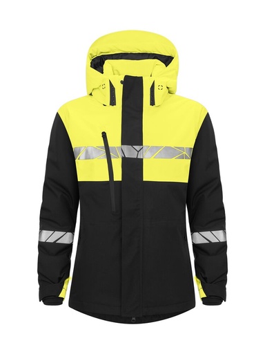 7420 Ocieplana kurtka damska typu shell – BLACK/ YELLOW
