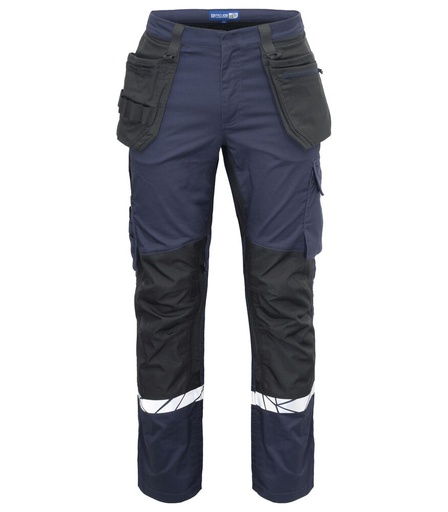 7509 Spodnie robocze z otwartymi kieszeniami – NAVY/ BLACK
