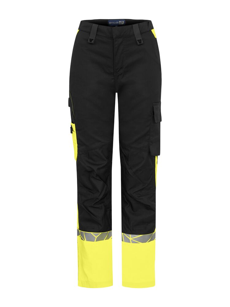 7512 Spodnie robocze damskie – BLACK/ YELLOW