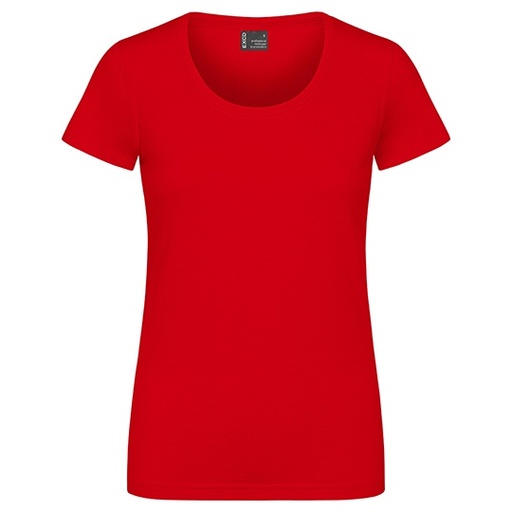 Damski T-shirt Slim Mieszanka Bawelny Poliestru CD3075 - Fire Red