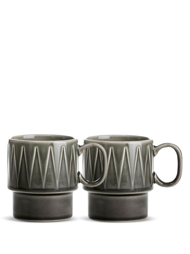 Kubek do kawy COFFEE & MORE 2-szt 5018371 - Szary