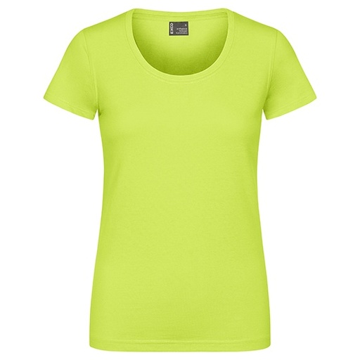 Damski T-shirt Slim Mieszanka Bawełny Poliestru CD3075 - Apple Green