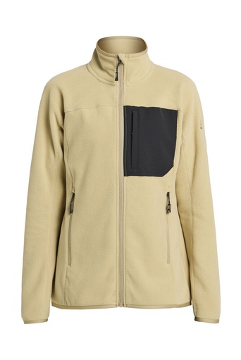HIMALAYA FULL ZIP POCKET FLEECE WOMAN – BEIGE