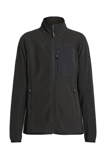HIMALAYA FULL ZIP POCKET FLEECE WOMAN – BLACK