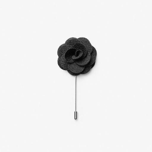 Akcesorium Poszetka i przypinka do klapy SOLID 2920500 - Black