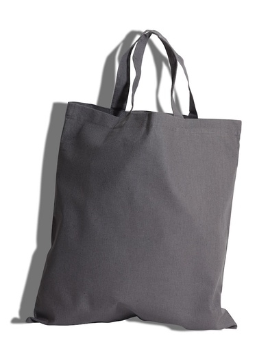 Torba bawełniana 150 g - krótkie uchwyty 411112 - Stalowy