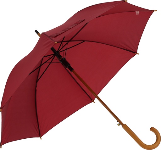 Parasol automatyczny drewniany Ø105 cm NANCY 5131 - Bordowy