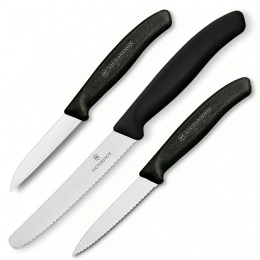 Zestaw 3 noży SwissClassic Victorinox 67113G0 - Czarny
