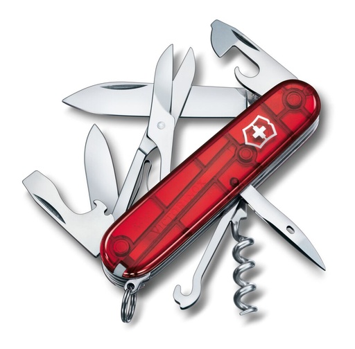 Scyzoryk Climber transparentny Victorinox 13703T - Czerwony