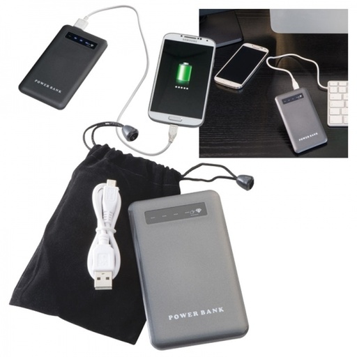 Power bank 4000 mAh KINGSVILLE 3514 - Szary