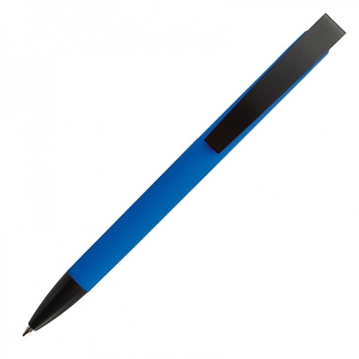 Długopis plastikowy soft touch BRESCIA 0099 - Niebieski