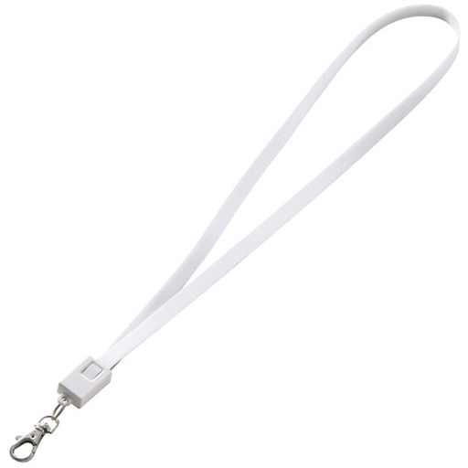 Smycz do transferu danych z micro USB LE PORT 0639 - Biały
