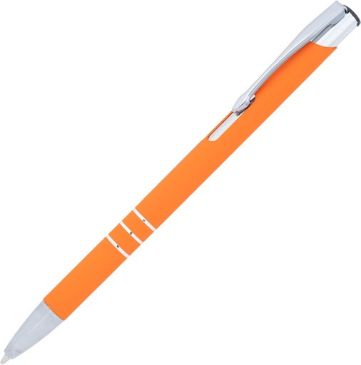 Długopis metalowy soft touch NEW JERSEY 0555 - Pomarańczowy