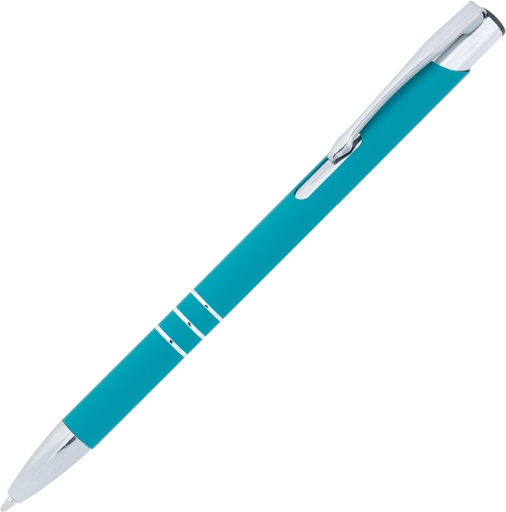 Długopis metalowy soft touch NEW JERSEY 0555 - Turkusowy