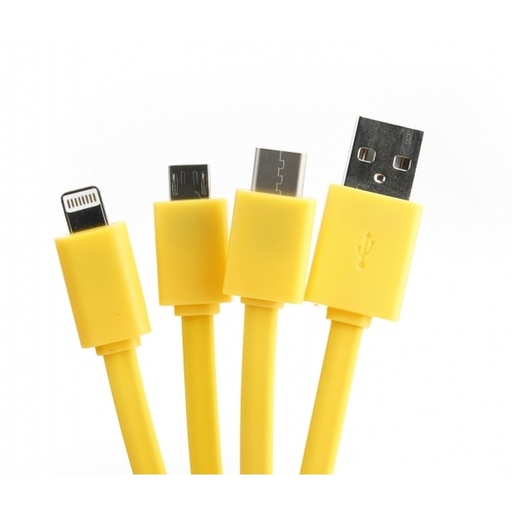 Kabel w indywidualnym kształcie 3w1 EG0424 - Wielokolorowy