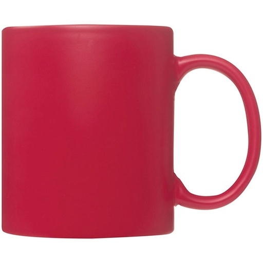 Kubek ceramiczny THESSALONIKI 300 ml 0872 - Czerwony