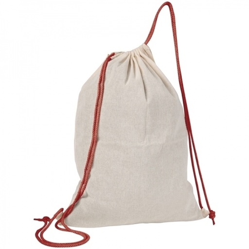 Worek sportowy bawełniany 140 g/m2 LONDONDERRY 0920 - Czerwony