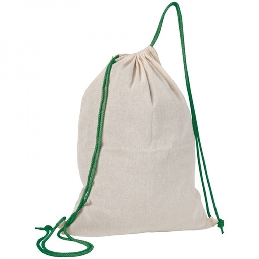Worek sportowy bawełniany 140 g/m2 LONDONDERRY 0920 - Zielony