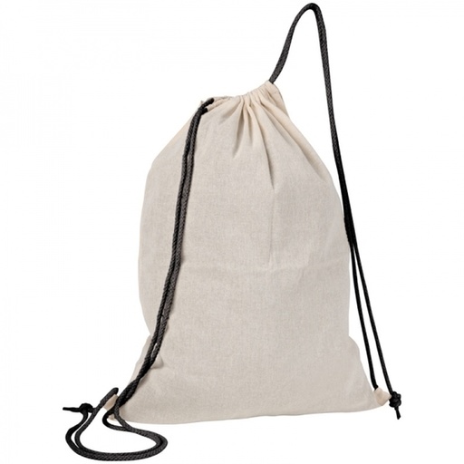 Worek sportowy bawełniany 140 g/m2 LONDONDERRY 0920 - Czarny