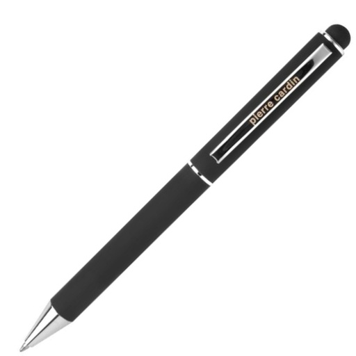 Długopis metalowy touch pen soft touch CLAUDIE Pierre Cardin B010200 - Czarny