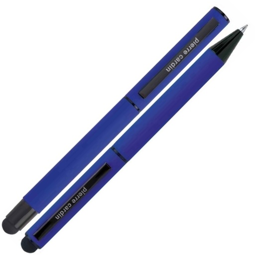 Zestaw piśmienny długopis i pióro kulkowe touch pen soft touch CELEBRATION Pierre Cardin B040100 - Niebieski