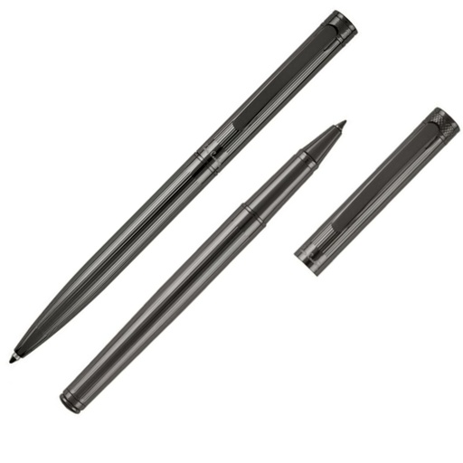 Zestaw piśmienny długopis i pióro kulkowe RENEE Pierre Cardin B040020 - Ciemnoszary