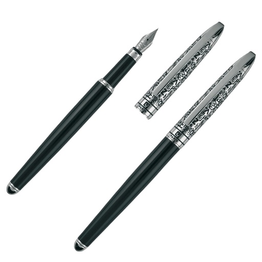 Zestaw piśmienny długopis i pióro wieczne JACQUES Pierre Cardin B0400600IP3 - Czarny