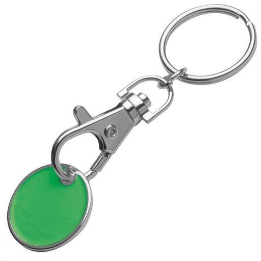 Brelok metalowy z żetonem ARRAS 0477 - Zielony