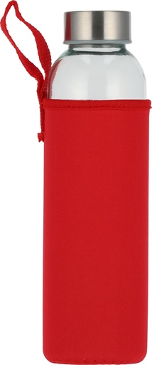 Butelka szklana KLAGENFURT 500 ml 0842 - Czerwona
