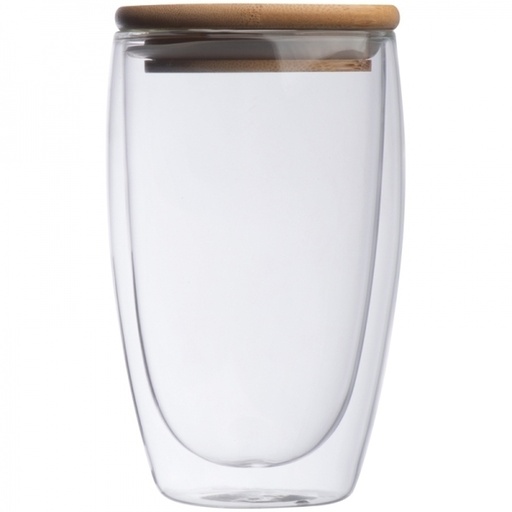 Szklanka z pokrywką ZAKOPANE 500 ml 1536 - Przezroczysta