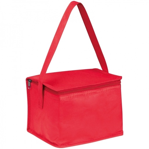 Torba termiczna non woven na 6 puszek 330 ml NIEBY 1542 - Czerwona