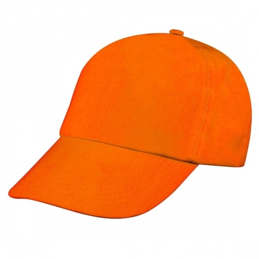 Czapka z daszkiem 5 paneli SANTA FE 2466 - Pomarańczowa