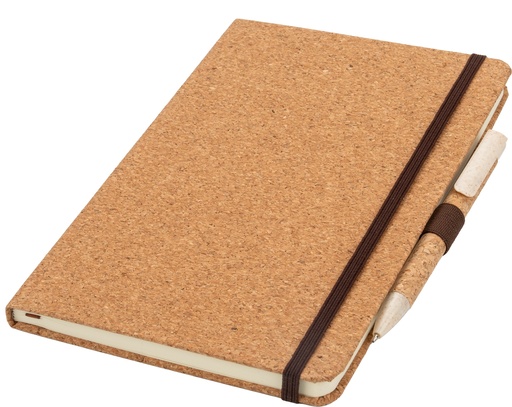 Notes A5 w kropki z długopisem BASTOGNE 2188 - Beżowy
