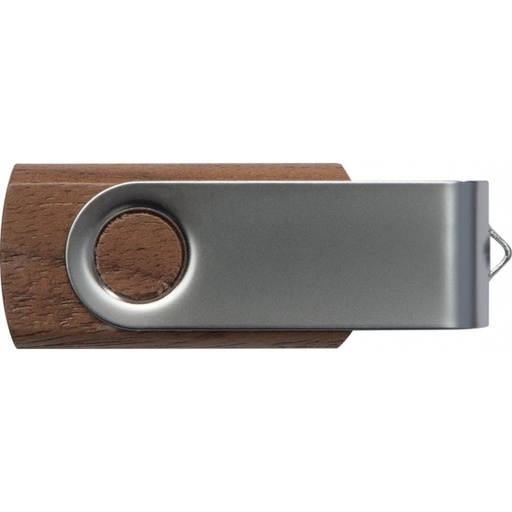 Pendrive drewniany 4GB 2.0 LEAGUE CITY 0878 - Brązowy
