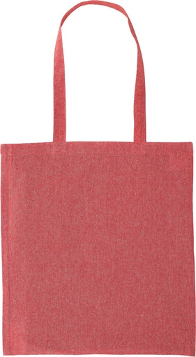 Torba bawełniana z długimi uszami z recyklingu 140 g/m2 CHELMSFORD 2358 - Czerwona