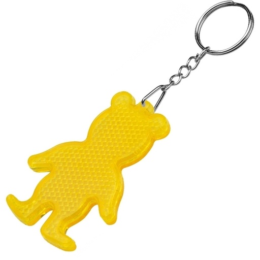 Brelok odblaskowy BEAR 2449 - Żółty